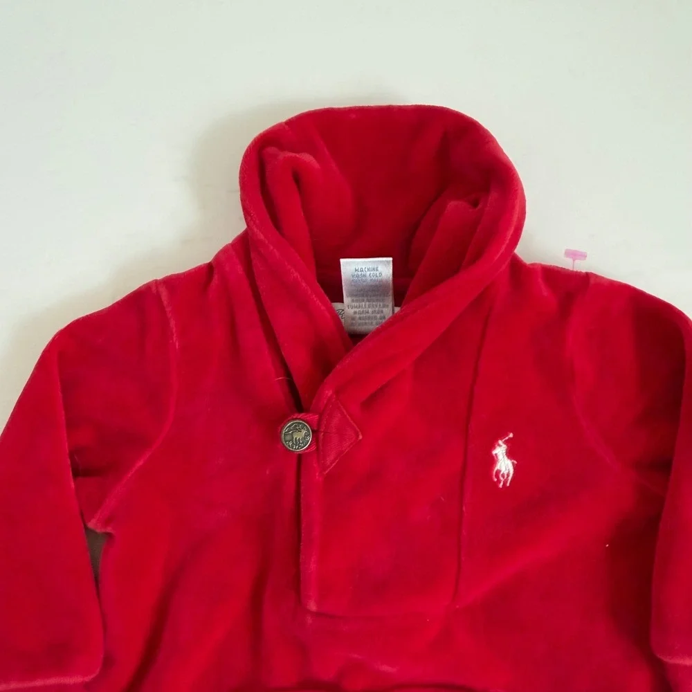 Ralph Lauren brand footie polyester